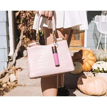 ARMADILLO DEFENSE Pepper Spray and Personal Alarm Key Chain Bundle (4 Pack) for Protection and Self Defense, Safeguard for Women and Men, Tear Gas and Panic Button (Pink)