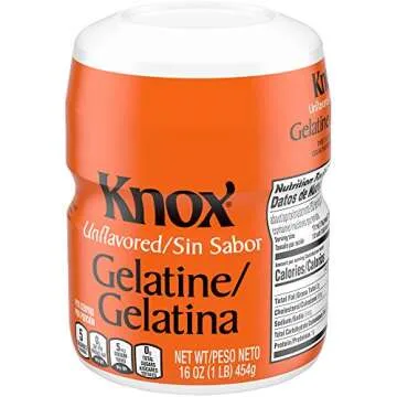 Knox Unflavored Gelatin - 1 lb SET OF 2 for Health & Baking