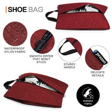 Prezon Compression Packing Cubes with Travel Shoes Bag and Laundry Bag, Luggage Organiser Set, Extensible Suitcase Organiser, Packing Organisers for Suitcases, Packing Cubes for Travel or Storage