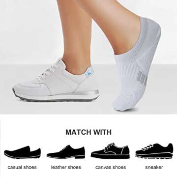 Amutost Women's No Show Socks for Ultimate Comfort