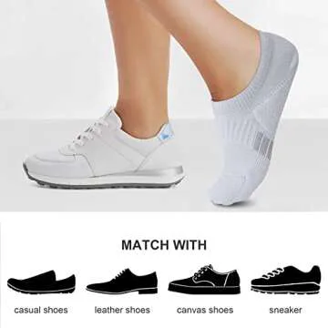 Amutost Women's No Show Socks for Ultimate Comfort