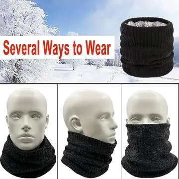 Lifwimner Winter Fleece Neck Warmer for Men and Women