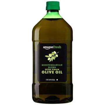Amazon Fresh, Mediterranean Blend Extra Virgin Olive Oil, 3.6 Fl Oz (2L)
