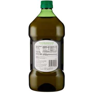 Amazon Fresh, Mediterranean Blend Extra Virgin Olive Oil, 3.6 Fl Oz (2L)