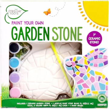 Creative Roots Paint Your Own Bunny Garden Stone - Craft Kits for Kids