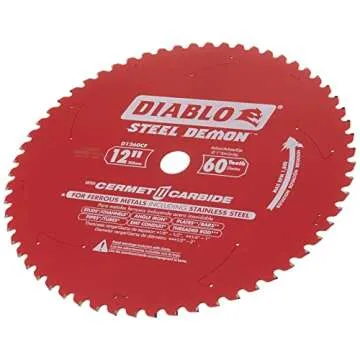 Diablo D1260CF 12-inch Steel Demon 60T Cermet II Carbide Ferrous Metal Saw Blade