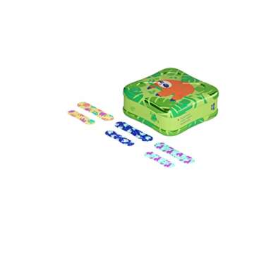 Welly Bandages | Adhesive Flexible Fabric Bravery Badges | Assorted Shapes for Minor Cuts, Scrapes, and Wounds | Colorful and Fun First Aid Tin | Pets Patterns - 48 Count