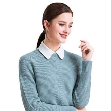 Shinywear Women's Detachable Peter Pan Collar for Versatile Fashion