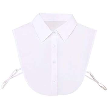Shinywear Women's Detachable Peter Pan Collar for Versatile Fashion