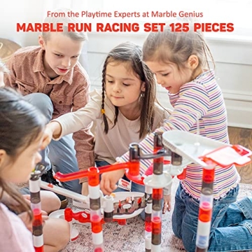 Exciting Marble Genius Racing Set for Kids - 125 Pieces