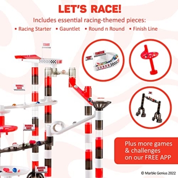 Exciting Marble Genius Racing Set for Kids - 125 Pieces