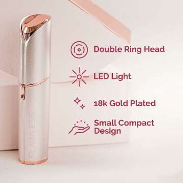 Flawless Facial Hair Remover for Women - Rose Gold