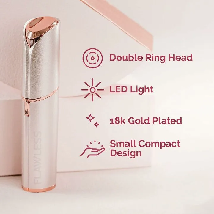 Flawless Facial Hair Remover for Women - Rose Gold
