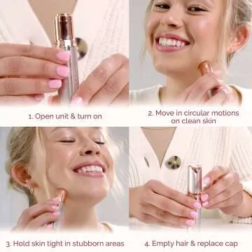 Flawless Facial Hair Remover for Women - Rose Gold