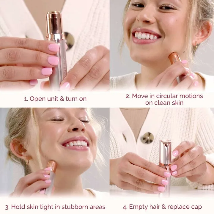 Flawless Facial Hair Remover for Women - Rose Gold