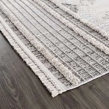 Hauteloom Amaga Moroccan Farmhouse Area Rug - Elegant