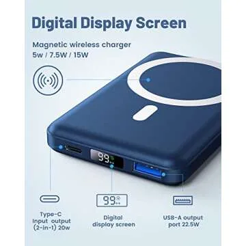 Yiisonger 10000mAh Magnetic Power Bank for iPhone