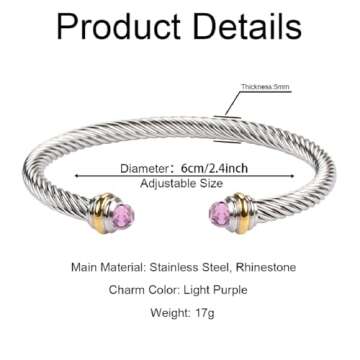 Stylish Jeolory Adjustable Charm Bracelet for Men and Women