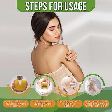 AMVital Turmeric Soap Bar for Face & Body-Tumeric Soap,Smooth Skin,Deep Cleansing, Natural Handmade Soap Sensitive Skin Formula, Vegan Soap