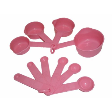 FASYACO Pink Measuring Cup & Spoon Set - 10pcs Kitchen Essential