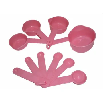 FASYACO Pink Measuring Cup & Spoon Set - 10pcs Kitchen Essential