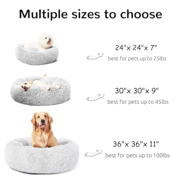 HACHIKITTY Donut Bed for Medium Large Dogs and Cats