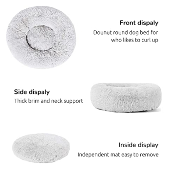 HACHIKITTY Donut Bed for Medium Large Dogs and Cats