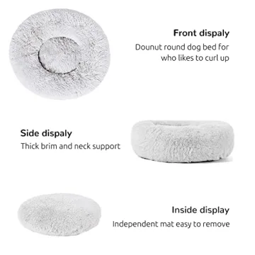 HACHIKITTY Donut Bed for Medium Large Dogs and Cats