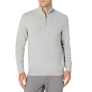 Men's Stylish Comfort Quarter-Zip Sweater - Amazon Essentials