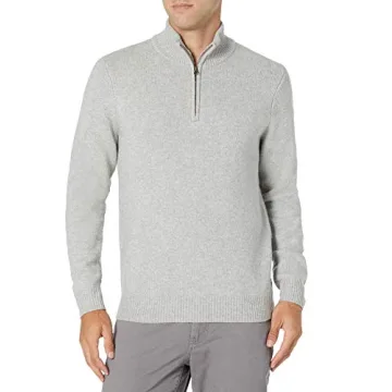 Men's Stylish Comfort Quarter-Zip Sweater - Amazon Essentials