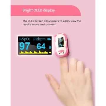 Vibeat Kids Pulse Oximeter - Easy Monitor for Ages 2-12