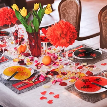 Jetec Chinese New Year Handheld Paper Fans for 2025