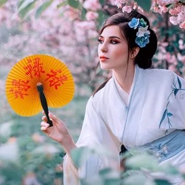 Jetec Chinese New Year Handheld Paper Fans for 2025