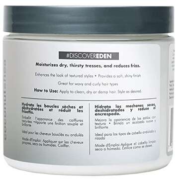EDEN BodyWorks Coconut Shea Pudding Souffle - Curl Defining Hair Moisturizer with a Soft Hold to Str...