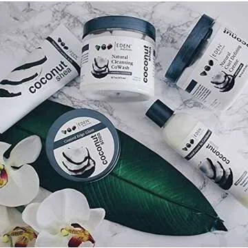 EDEN BodyWorks Coconut Shea Pudding Souffle - Curl Defining Hair Moisturizer with a Soft Hold to Strengthen Hair, Control Frizz & Add Shine - 16 Oz.