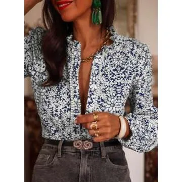 Shop Astylish Women's Floral Mock Neck Blouse Today