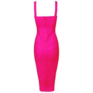 Whoinshop Women's Rayon Midi Party Dress – Stunning Style