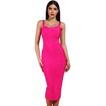Whoinshop Women's Rayon Midi Party Dress – Stunning Style