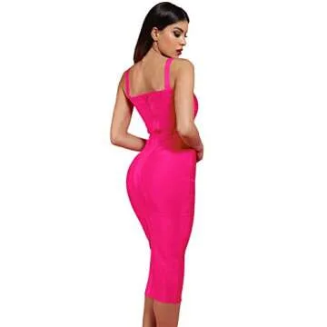 Whoinshop Women's Rayon Midi Party Dress – Stunning Style