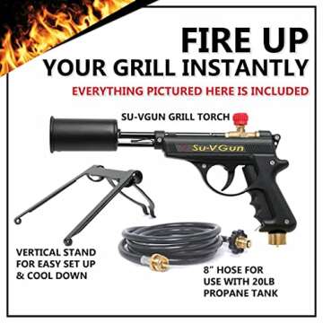 GRILLBLAZER Su-VGun Grill Torch Set for Perfect Grilling