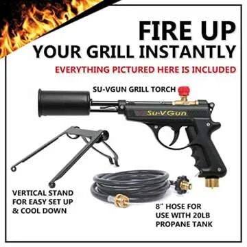 GRILLBLAZER Su-VGun Grill Torch Set for Perfect Grilling