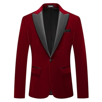 KUDORO Velvet Men's 3 Piece Suit for Any Occasion
