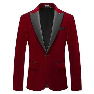 KUDORO Velvet Men's 3 Piece Suit for Any Occasion