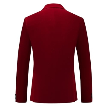KUDORO Velvet Men's 3 Piece Suit for Any Occasion