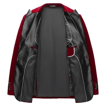 KUDORO Velvet Men's 3 Piece Suit for Any Occasion