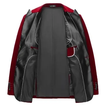 KUDORO Velvet Men's 3 Piece Suit for Any Occasion