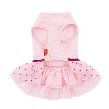 Stylish KYEESE Unicorn Pink Dog Dress for Small Dogs