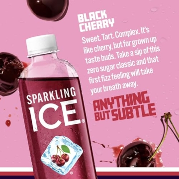 Enjoy Sparkling Ice Black Cherry Flavored Water