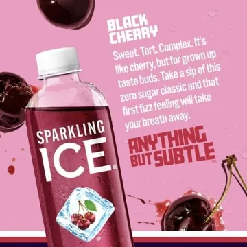 Enjoy Sparkling Ice Black Cherry Flavored Water