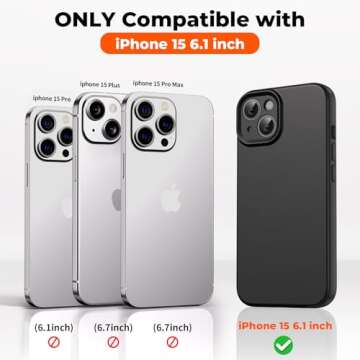 SUPFINE Designed for iPhone 15 Case – Premium Liquid Silicone, Shockproof Protection